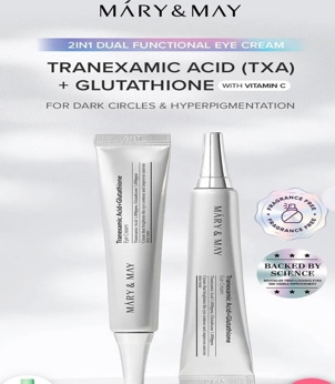 Mary & May Tranexamic Acid and Glutathione Eye Cream Mini 12g